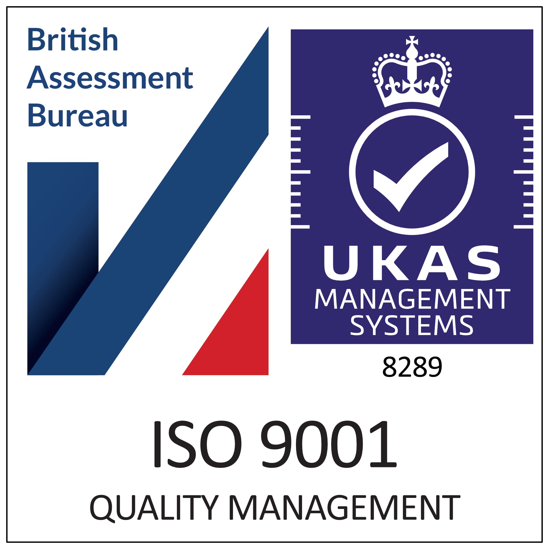 ISO 9001 Quality Management Accreditation
