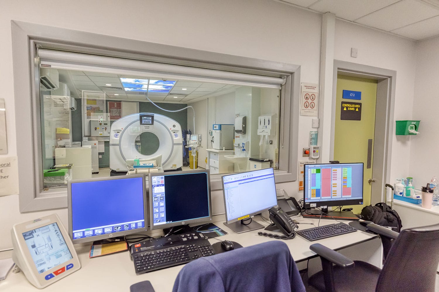 Wembley CDC CT Scanner Control Room