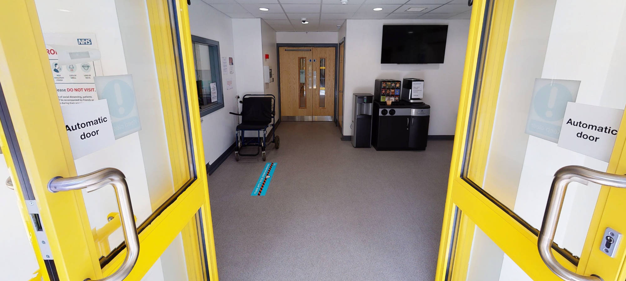 Entrance to the Sidcup GE Digital PET CT facility by Imaging Matters